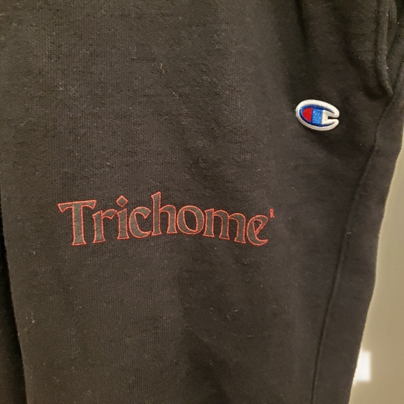 Seattle Washintong Streetware Trichome  Champion Unisex Black Sweatpants - Picture 2 of 7